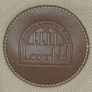 Karl Lagerfeld Tan and Brown Duffel Bag